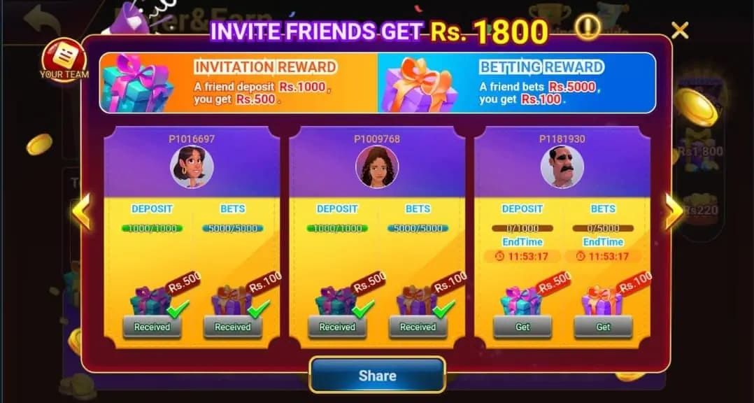 S9 game invitation and reward get bing one - 2FUN.BET APK